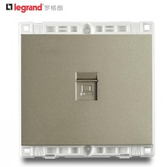 罗格朗 86型金色千兆电脑插座 尚韵a9超6类网络网线插座面板接口