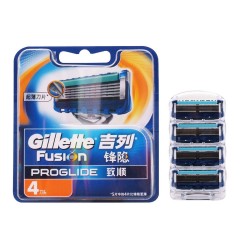 吉列 锋隐致顺剃须刀含5刀头 五层刀片顺贴脸面男士手动刮胡刀