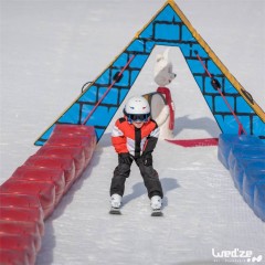 迪卡侬 KID 300 KIDS' SKIS - BLUE 专业进口小童滑雪双板