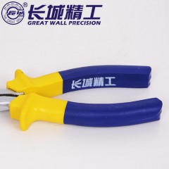 长城精工 钳子双色塑柄老虎钳多规格斜嘴钳水口钳尖嘴钳迷你小钳子 211028