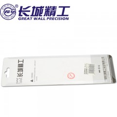 长城精工 扁嘴钳双色套塑柄鸭嘴钳有牙平嘴钳扁口钳长嘴扁钳子 217046