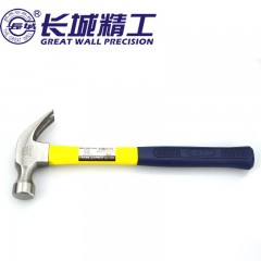 长城精工 羊角锤纤维柄起钉锤多规格羊角锤头木匠榔头钉夹锤钉锤 251011