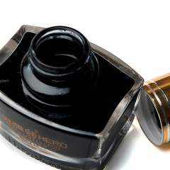 英雄 墨水9003非碳素不堵笔黑色商务成人学生钢笔墨水60ml