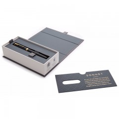 Parker/派克 卓尔钢笔磨砂黑金夹男士商务办公送礼签字墨水笔