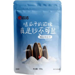 洽洽 海盐瓜子恰恰葵花籽坚果零食炒货大包装500g*1袋