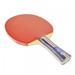 红双喜 1星级乒乓球拍横拍 1002 双面反胶横拍 7层木乒乓拍