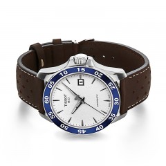 Tissot天梭  瑞士V8运动休闲时尚潮流机械皮带男表