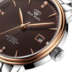 天王表 男士钢带手表 自动机械防水时尚男表GS51002