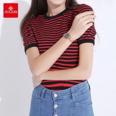 聚利时  手表女韩版复古双层表盘石英防水网带学生手表女表JA-1060