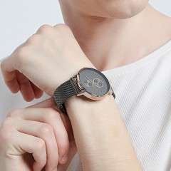 聚利时  潮流商务多功能男表石英表钢带日历学生手表男石英JAH-105