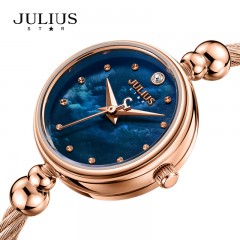 聚利时  新品手表女韩风珍珠贝纤细手镯手链明星系列石英女表JS-013