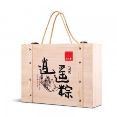 张阿庆   端午节嘉兴粽子礼盒木质装双蛋黄鲜肉粽手工粽子团购批发