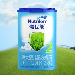 诺优能/Nutrilon  荷兰进口 较大婴儿配方奶粉2段 6-12月 900g