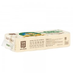 泉林本色  卷纸无香家用卫生间空芯卷筒纸3层120克10卷草浆本色纸巾