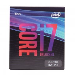 Intel/英特尔  酷睿 i7 9700k CPU处理器盒装台式机电脑cpu 9700KF