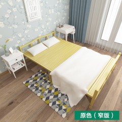 国产 竹床折叠床单人1.2米成人家用1.5米双人实木全竹子床午休午睡凉床