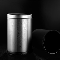 国产  不锈钢电动智能感应式自动垃圾桶家用客厅厨房卫生间带盖6618