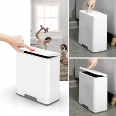 国产 双层垃圾桶家用客厅卧室创意按压式厨房卫生间垃圾桶大号有盖纸篓 XH-L01
