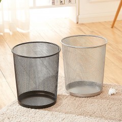 国产 创意家用办公室垃圾桶厨房客厅卫生间拉圾桶小大号铁丝网无盖纸篓