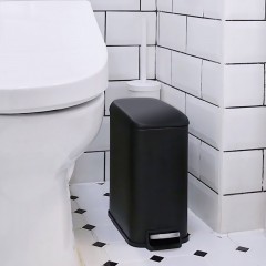 国产 长方形不锈钢垃圾桶脚踏家用创意卫生间窄客厅厕所带盖cs plus