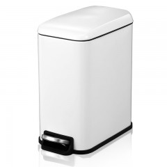 国产 长方形不锈钢垃圾桶脚踏家用创意卫生间窄客厅厕所带盖cs plus