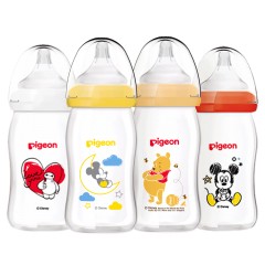 贝亲  宽口径玻璃迪士尼婴儿奶瓶160ml 配SS号奶嘴