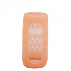 贝亲 标准口径硅胶奶瓶套200ml西柚红BA109 搭配玻璃奶瓶