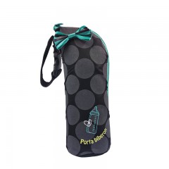 贝亲  奶瓶保温袋 黑色圆点花纹款 06031