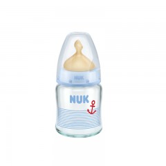NUK 新生儿宽口径奶瓶120ml带乳胶奶嘴NUK玻璃奶瓶