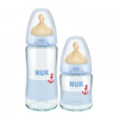 NUK   宽口奶瓶乳胶奶嘴套装NUK玻璃奶瓶2件套