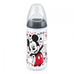 NUK 迪士尼米奇系列宽口PP奶瓶300ml带硅胶2号中圆孔NUKpp奶瓶