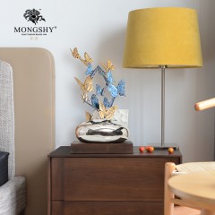 国产  纯铜蝴蝶摆件客厅艺术家居装饰摆件工艺品招财办公室开业送礼摆设