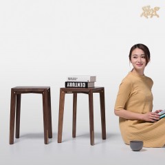 国产 铜师傅 铜木家具 莫奈板凳 美国黑胡桃 黄铜 零甲醛 木蜡油