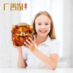 国产 纯铜猪存钱罐金摆件萌生肖招财家居装饰品新年送礼物开业乔迁结婚