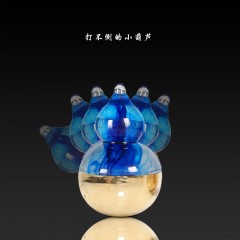 国产 铜葫芦摆件风水招财结婚礼品客厅家居装饰品儿童玩具转运球不倒翁