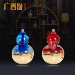 国产 铜葫芦摆件风水招财结婚礼品客厅家居装饰品儿童玩具转运球不倒翁