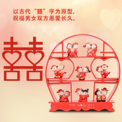 国产 结婚礼物新婚庆送礼闺蜜创意实用摆件家居装饰品个性定制订婚礼品