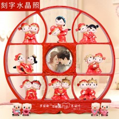 国产 结婚礼物新婚庆送礼闺蜜创意实用摆件家居装饰品个性定制订婚礼品