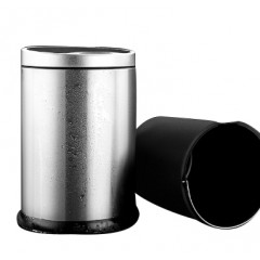 国产  不锈钢电动智能感应式自动垃圾桶家用客厅厨房卫生间带盖6618