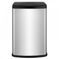 国产 大容量 创意智能自动感应垃圾桶家用电动不锈钢带盖客厅大号商用6658N