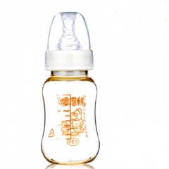 爱得利 宝宝奶瓶带把柄吸管标准口径PES塑料婴儿奶瓶120-300ml