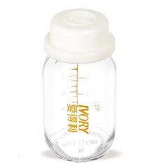 爱得利 奶瓶中硼硅玻璃小奶瓶新生婴儿宝宝奶瓶120mL防漏储奶瓶