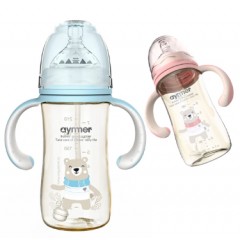 爱因美 奶瓶ppsu耐摔宽口径新生儿宝宝防胀气塑料婴儿奶瓶硅胶奶嘴