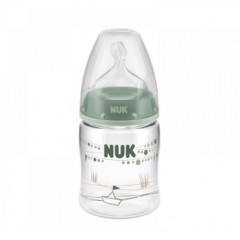 NUK 150ml宽口径PA彩色奶瓶带初生型0-6个月硅胶中圆孔奶嘴