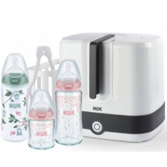NUK 新生儿喂哺消毒玻璃奶瓶套装NUK奶瓶NUKpp奶瓶NUK消毒锅大套装