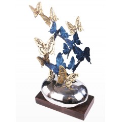 国产  纯铜蝴蝶摆件客厅艺术家居装饰摆件工艺品招财办公室开业送礼摆设