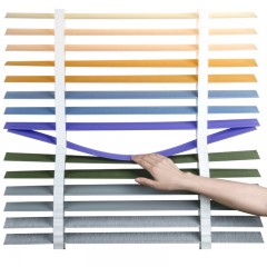 致尚  美姿帘百叶窗帘定制厨房卫生间防水防潮百叶窗酒店会所卷帘