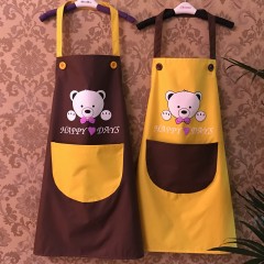 国产  可擦手围裙厨房家用防水防油污时尚女日式罩衣做饭工作服定制LOGO