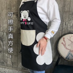国产  可擦手围裙厨房家用防水防油污时尚女日式罩衣做饭工作服定制LOGO