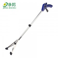 国产 捡垃圾夹子拾物器夹垃圾钳长柄夹子环卫火钳不锈钢家用取物器